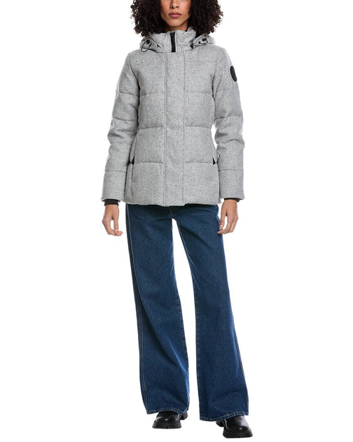 Canada Goose Chelsea Wool Parka Grey Medium 2
