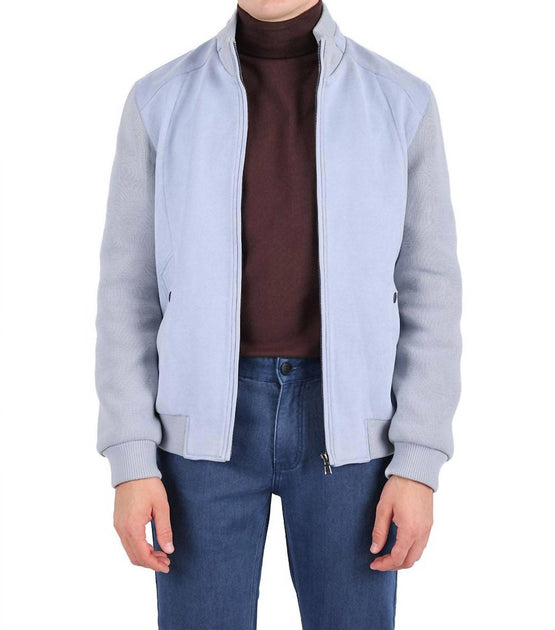 Barabas Cordial Way Bomber Jacket Blue Medium 2