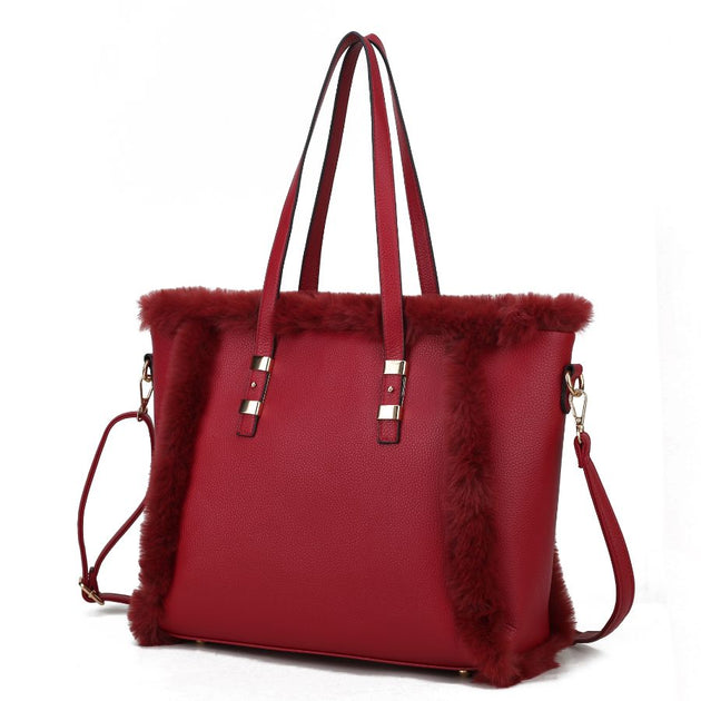 MKF Collection Liza Tote Bag Red Large 2