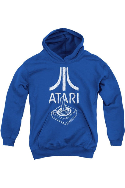 Gildan Atari Joystick Youth Hoodie Blue XL 2