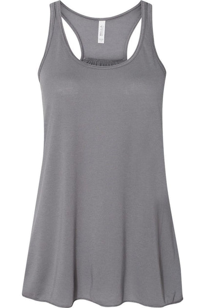 BELLA + CANVAS Flowy Racerback Tank Grey XLarge 2