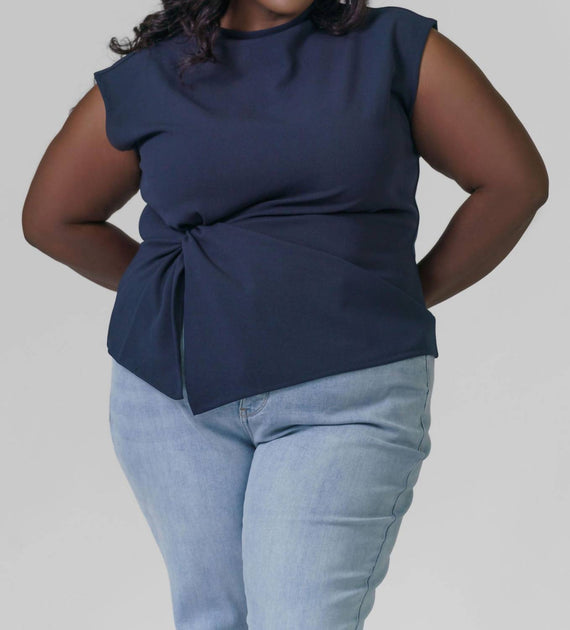 Tanya Taylor Robin Top Navy 1X 3