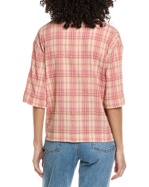 Faherty Canyon Haze Shirt Pink Small 3