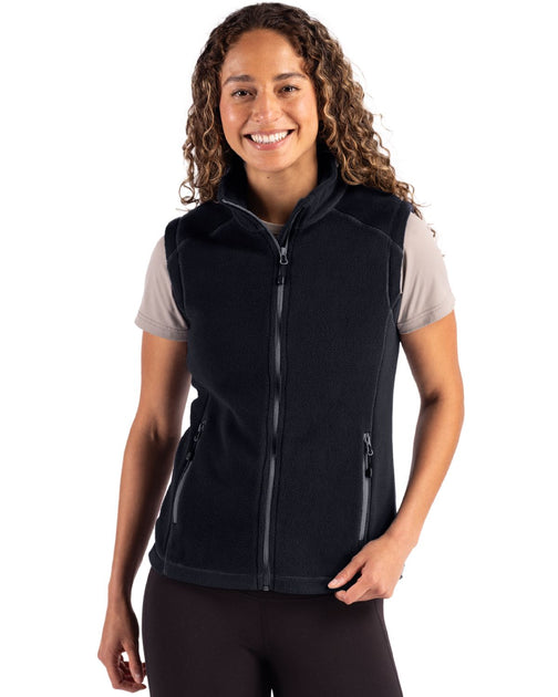 Clique Powder Recycled Fleece Vest Blue Medium 4