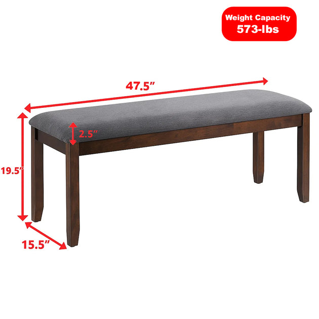 Hivvago Bench Grey/Brown 4