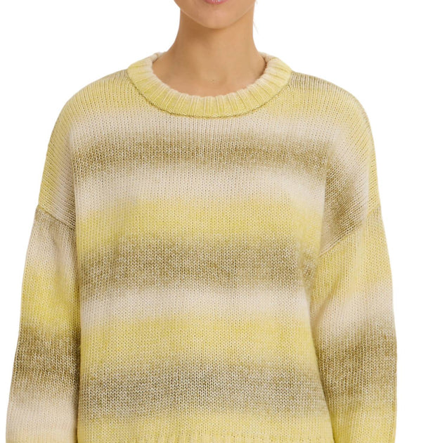 SOMETHING NAVY Poppy Ombre Sweater Yellow Medium 3