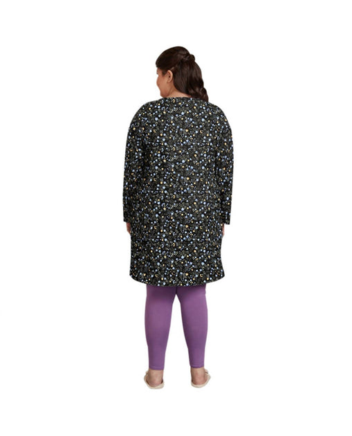 On The Plus Side Sleep Top Black Plus Size 3X 3