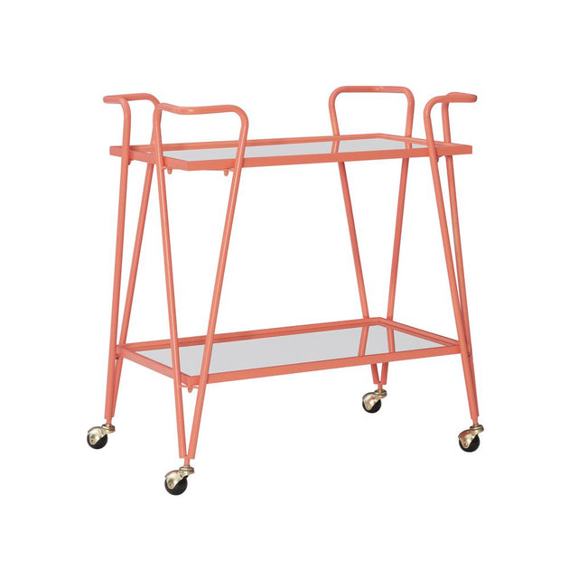 Linon Coral Bar Cart Gold 2