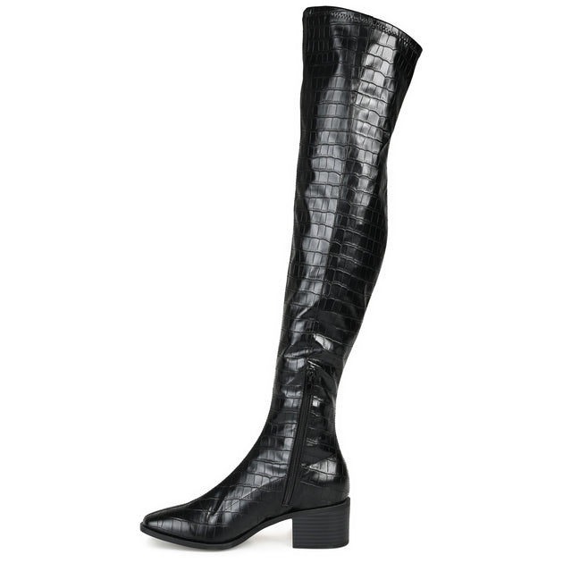 Journee Collection Mariana Thigh-High Boots Black US 6 3