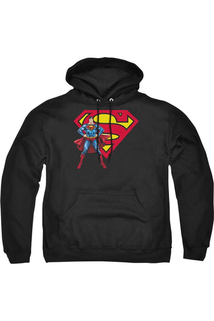 Gildan Superman Pullover Hoodie Black XXX-Large 2