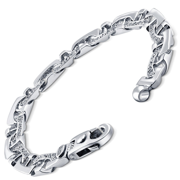 Pompeii3 Men's Diamond Bracelet 8.5 inch 5