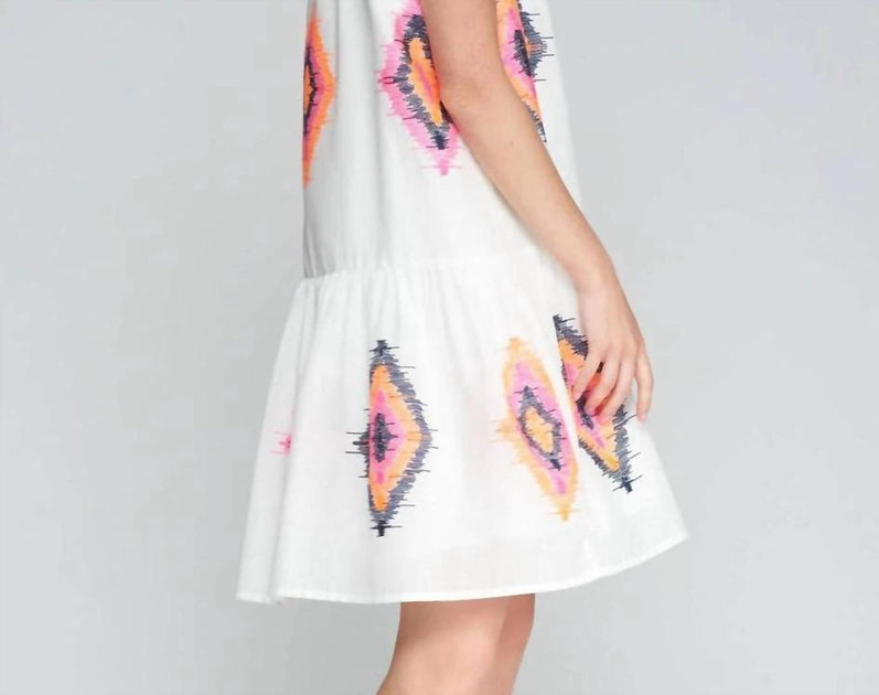 Vilagallo Ärmelloses besticktes Kleid Weiß EU 40 3