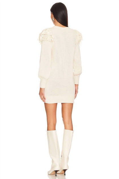 Cleobella Danielle Sweater Dress Beige Small 3