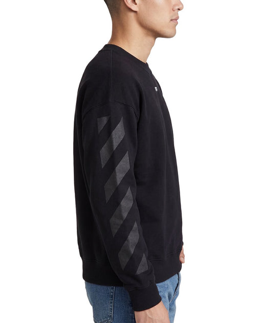 Off-White Virgil Diagonal Crewneck Sweatshirt Black Large 4