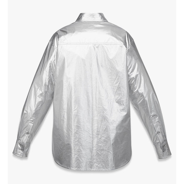MCM Metallic Nylon Shirt Silver EU 40 4
