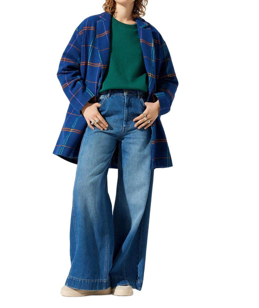 Cotelac Loose Coat Blue Medium 2