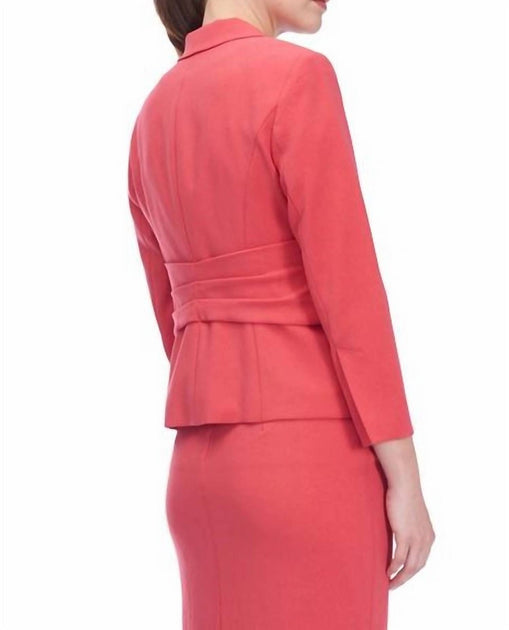 Iris Setlakwe Stretch Crepe Jacket Pink US 10 3