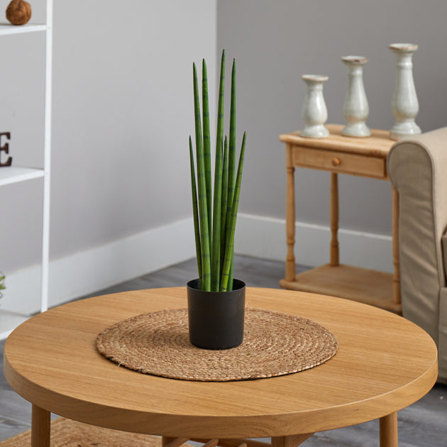 Hivvago Sansevieria Artificial Plant Green 4