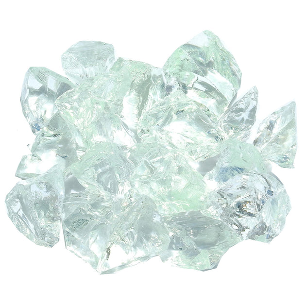 Hivvago Clear Round Reflective Fire Pit Glass 4