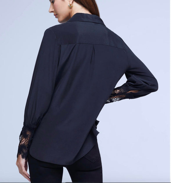 L'Agence Joah Blouse Blue Large 4