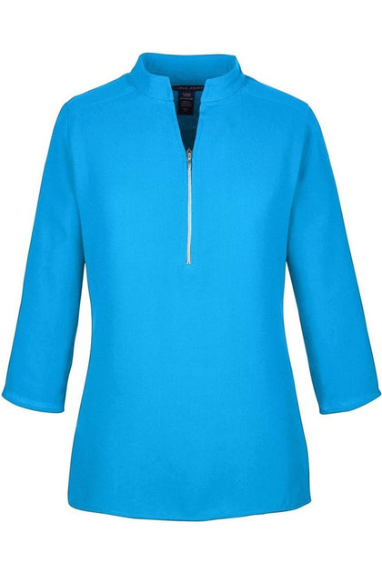 Devon & Jones Perfect Fit Three-Quarter Sleeve Crepe Tunic Blue XLarge 2