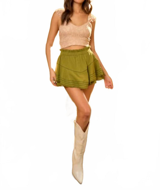 JADE BY JANE Look So Cute Mini Skort Green XLarge 4