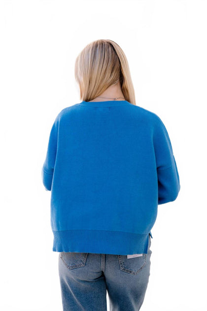 WISHLIST Hailey Sweater Blue Large 3