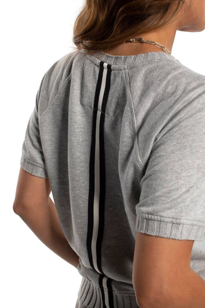 ON THIS DAY Short Sleeve French Terry Sweatshirt Grey Medium 4