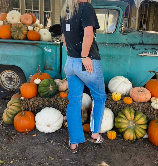 Lucky & Blessed Kim Barrel Jean Blue US 6 3