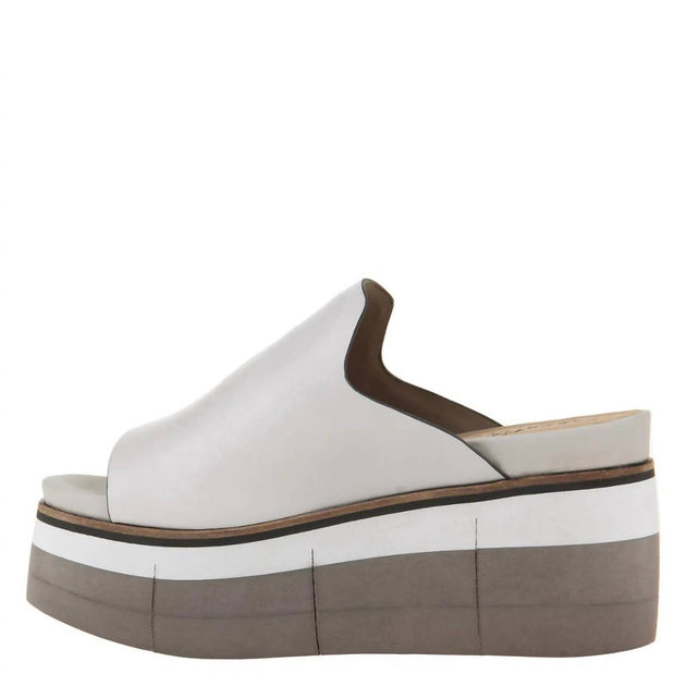 Naked Feet Flow Platform Sandal White US 8.5 3