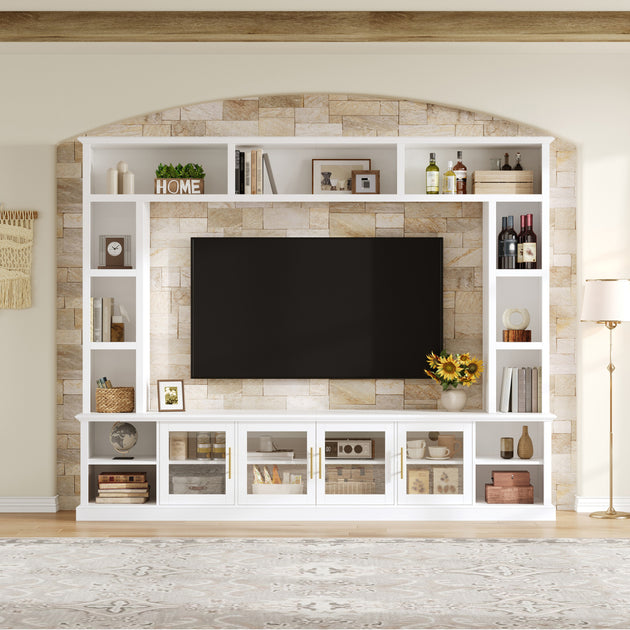 Streamdale Entertainment Center Wall Unit Brown 3
