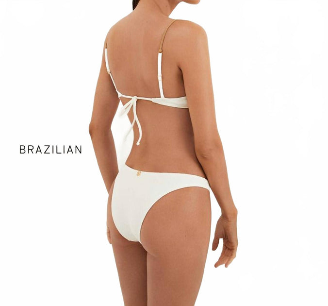ViX Firenze Basic Full Bas de Bikini Blanc Large 3