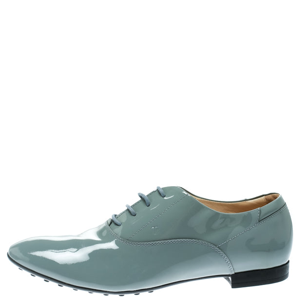 Tod's Oxford Grey Patent Leather EU 40 3