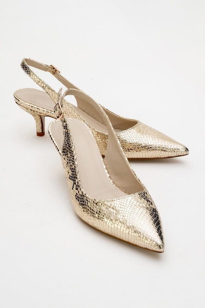 Prologue Value Pointed Toe Pump Gold US 9.5 2