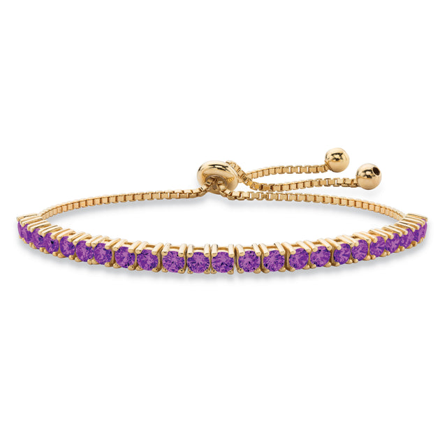 Palm Gold-Plated Birthstone Crystal Drawstring Bracelet Multi One Size 2