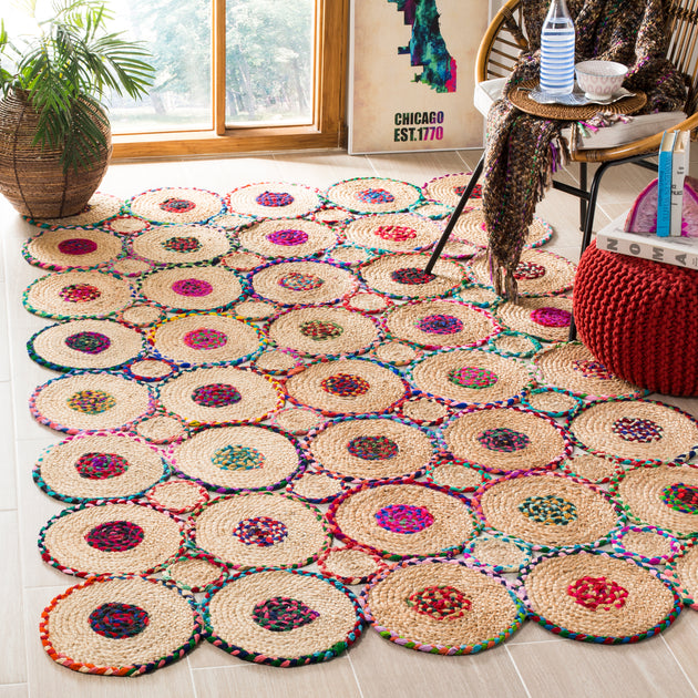 Safavieh Cape Cod Teppich, Rot / Natur 2