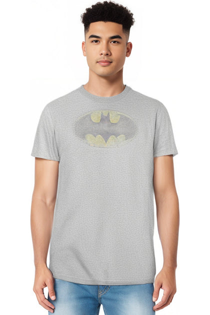 Gildan Batman Faded Logo T-Shirt Grey XXX-Large 4