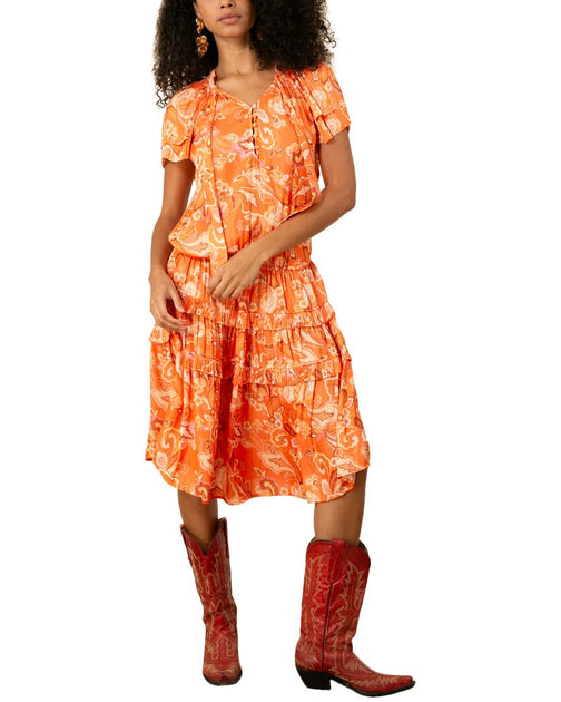 Hale Bob Ariyah Kleid Orange Medium 2