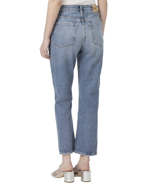 PAIGE Billy Costar Slim Straight Crop Jean Blue 26 3