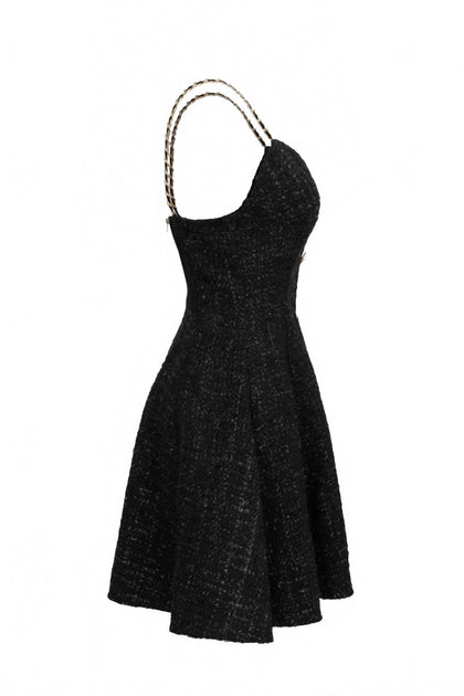 RIVIR Alina Flared Dress Black Small 4