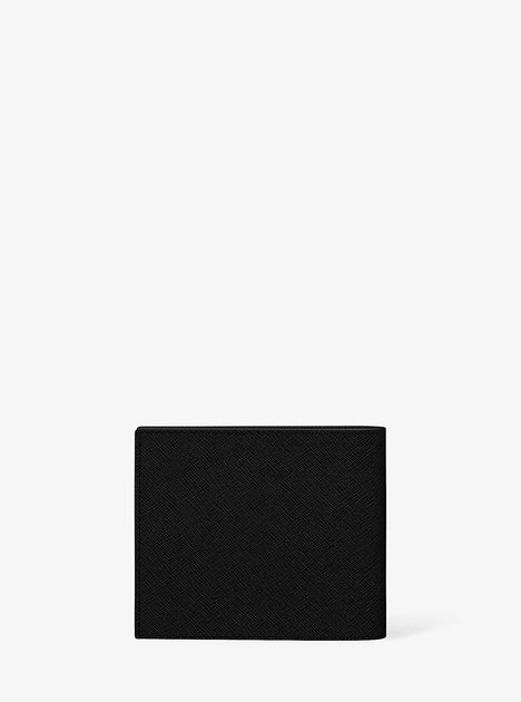 Michael Kors Cooper Saffiano Leather Billfold Wallet Black 4