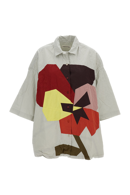 Casey & Casey Patchwork Shirt Gray Medium 2