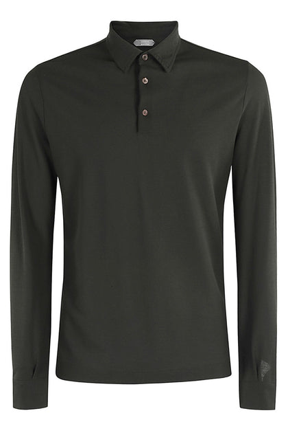 Zanone Soft Ice Cotton Polo Shirt Dark Green EU 56 2