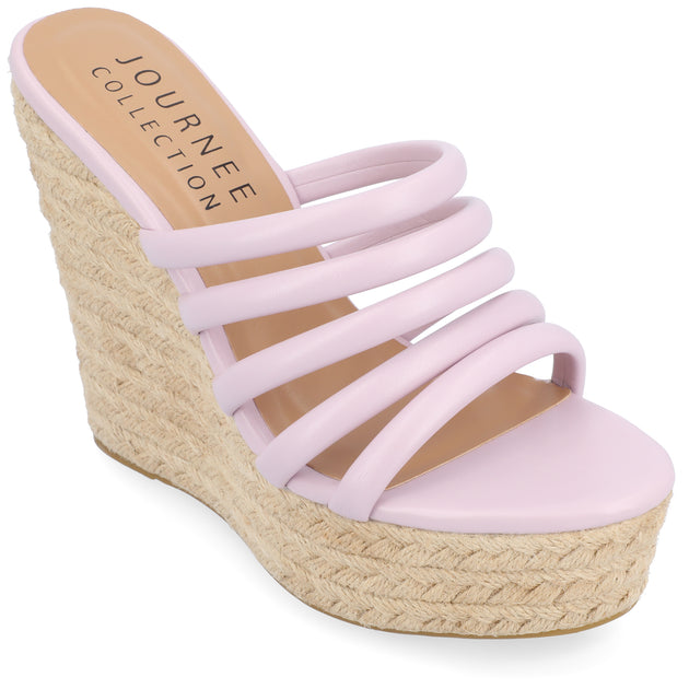 Journee Collection Cynthie Wedge Sandal Multi US 10 2