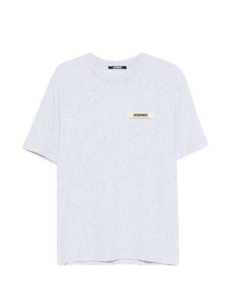 Jacquemus Casual Grey T-Shirt White Large 2