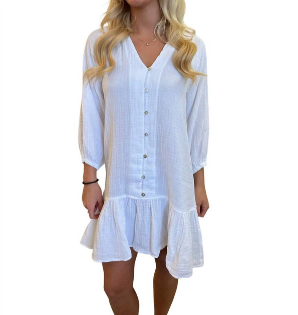 STARKx Alice Mini Dress White Medium 2