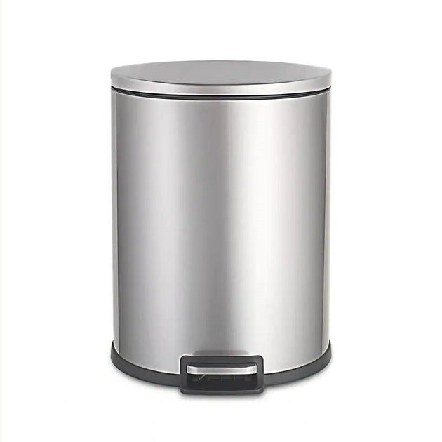 Hivvago Step-on Trash Can Silver 2