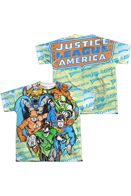 Gildan DC Comics Follow The Leader Youth Poly Crew Tee Multi Small 2