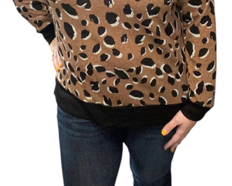honeyme Leopard Weekender Tee Brown Small 2