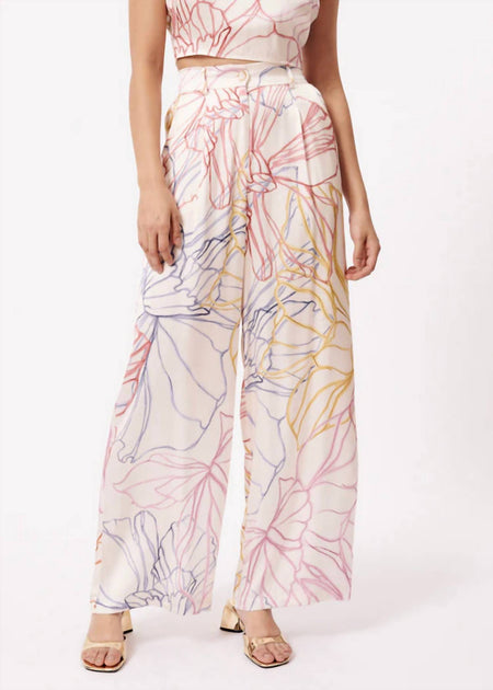 FRNCH Pastel Swirl Pant Multi Small 2